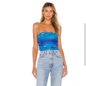 Revolve/Superdown blue print tank top